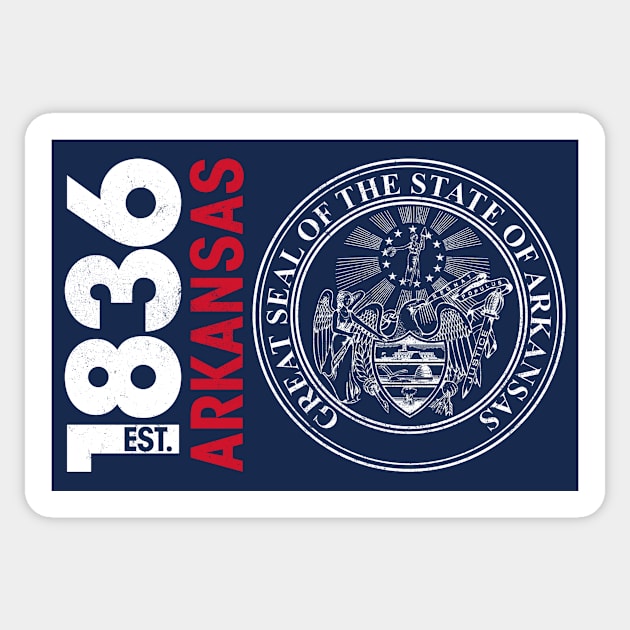 Arkansas State Seal Sticker by rt-shirts
